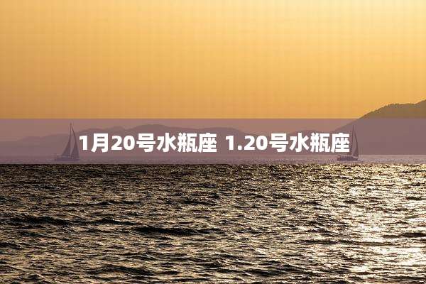 1月20号水瓶座 1.20号水瓶座