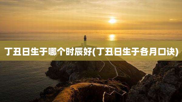 丁丑日生于哪个时辰好(丁丑日生于各月口诀)