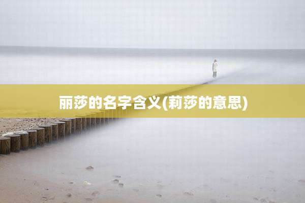 丽莎的名字含义(莉莎的意思)