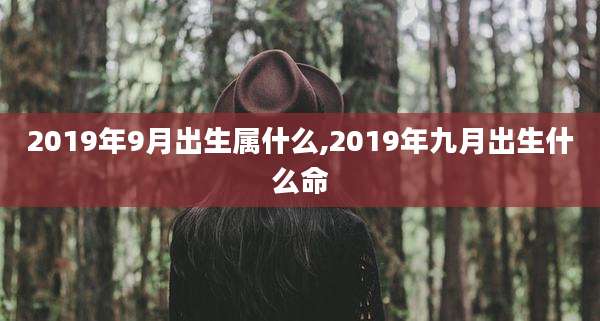 2019年9月出生属什么,2019年九月出生什么命