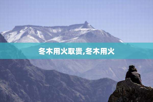 冬木用火取贵,冬木用火