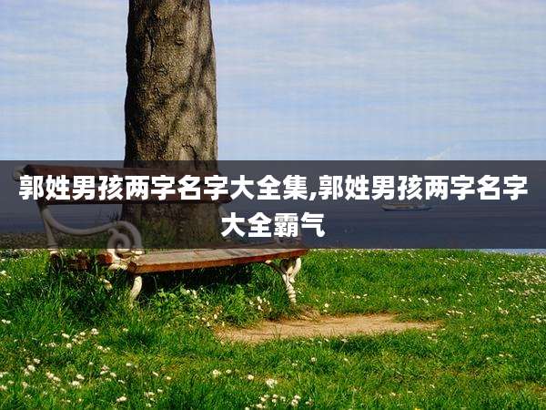郭姓男孩两字名字大全集,郭姓男孩两字名字大全霸气