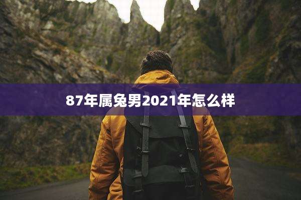 87年属兔男2021年怎么样