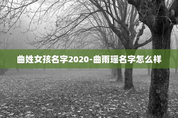 曲姓女孩名字2020-曲雨瑶名字怎么样