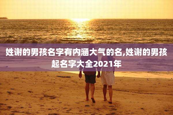 姓谢的男孩名字有内涵大气的名,姓谢的男孩起名字大全2021年