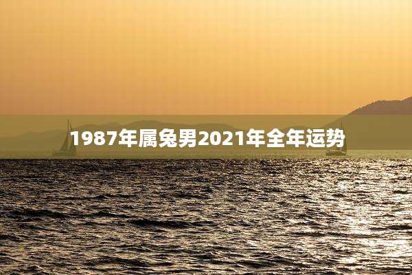 1987年属兔男2021年全年运势