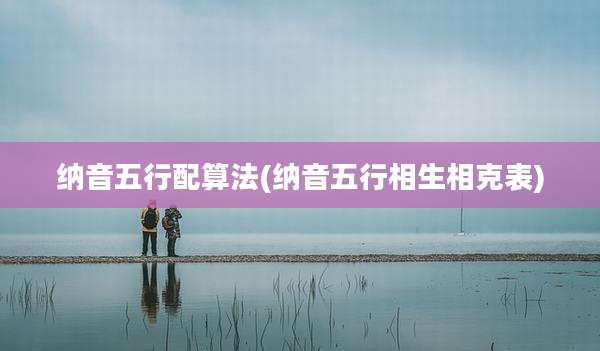 纳音五行配算法(纳音五行相生相克表)