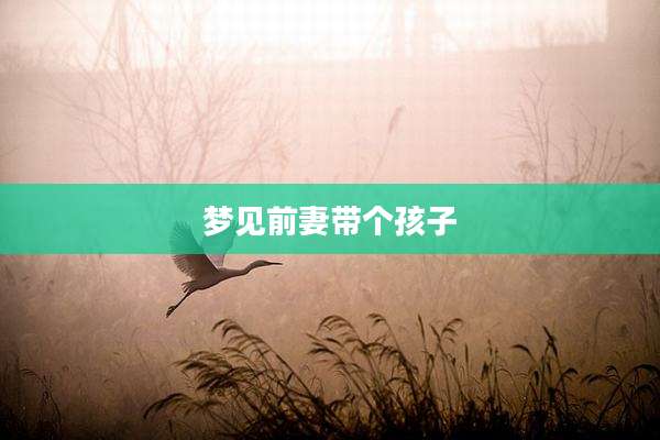 梦见前妻带个孩子