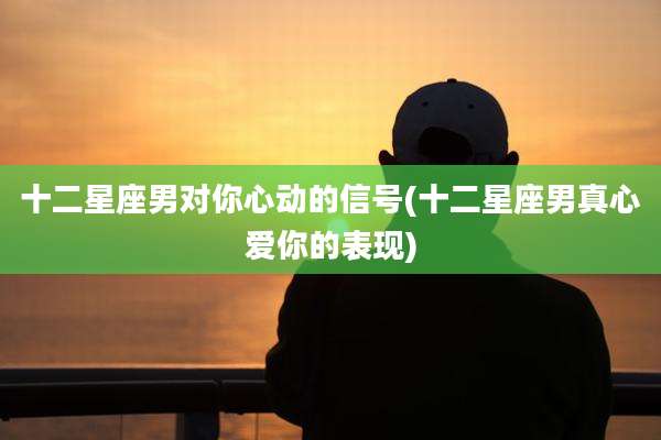 十二星座男对你心动的信号(十二星座男真心爱你的表现)