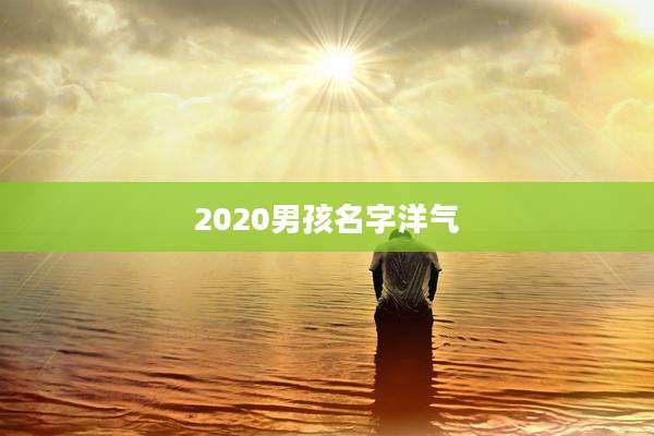 2020男孩名字洋气