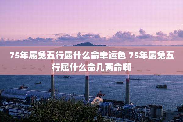 75年属兔五行属什么命幸运色 75年属兔五行属什么命几两命啊
