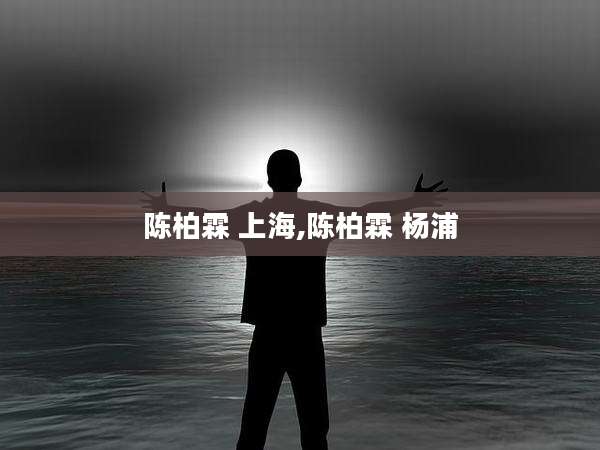 陈柏霖 上海,陈柏霖 杨浦