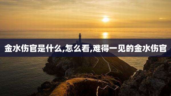 金水伤官是什么,怎么看,难得一见的金水伤官