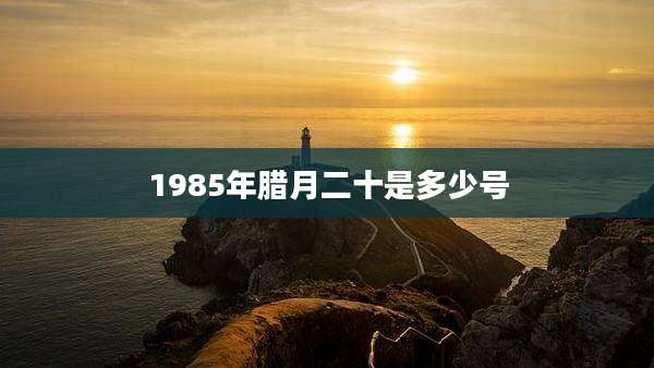 1985年腊月二十是多少号
