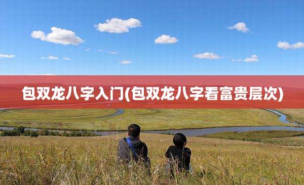 包双龙八字入门(包双龙八字看富贵层次)