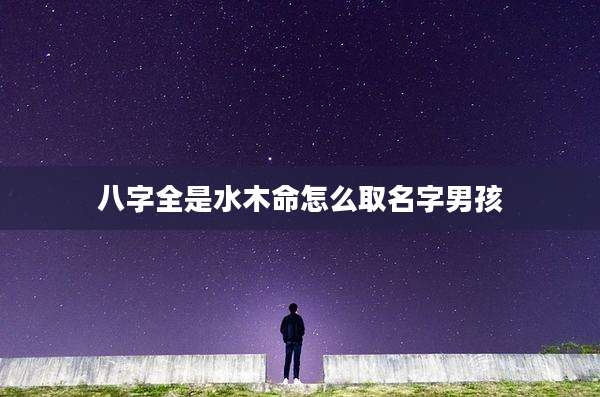八字全是水木命怎么取名字男孩
