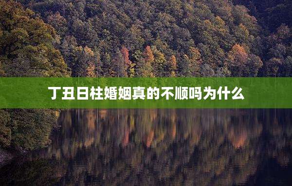 丁丑日柱婚姻真的不顺吗为什么