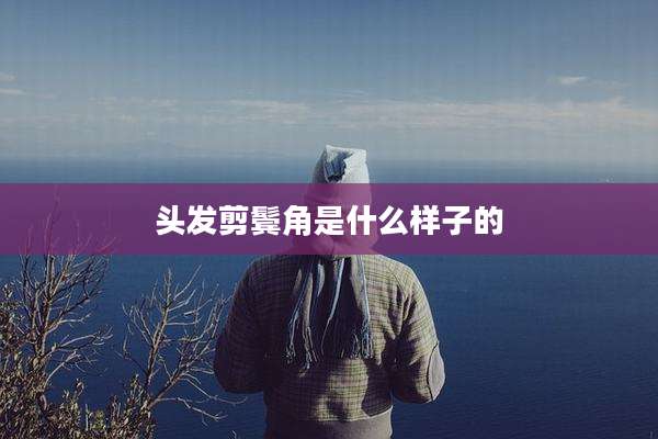 头发剪鬓角是什么样子的