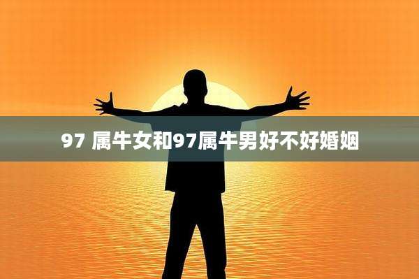 97 属牛女和97属牛男好不好婚姻
