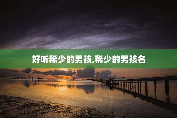 好听稀少的男孩,稀少的男孩名