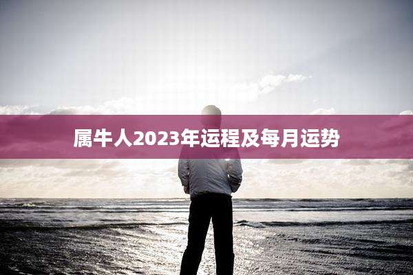 属牛人2023年运程及每月运势