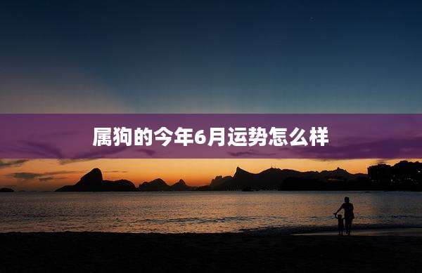 属狗的今年6月运势怎么样