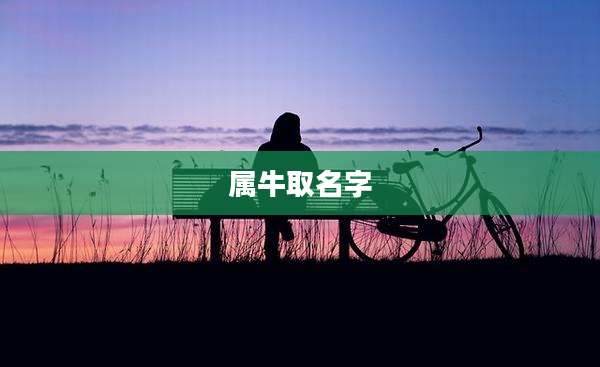 属牛取名字