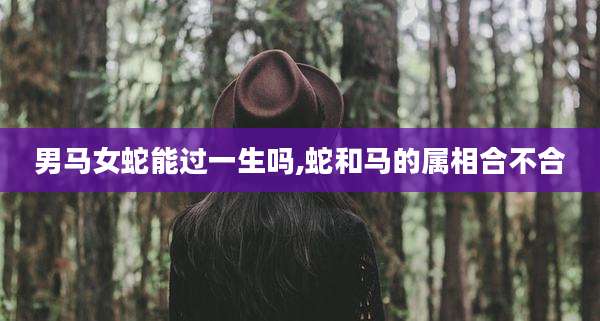 男马女蛇能过一生吗,蛇和马的属相合不合