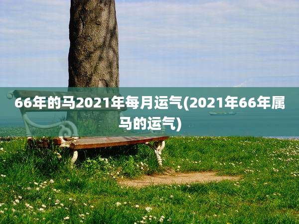 66年的马2021年每月运气(2021年66年属马的运气)