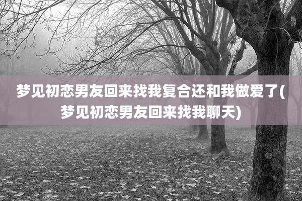 梦见初恋男友回来找我复合还和我***了(梦见初恋男友回来找我聊天)