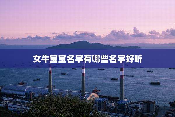 女牛宝宝名字有哪些名字好听