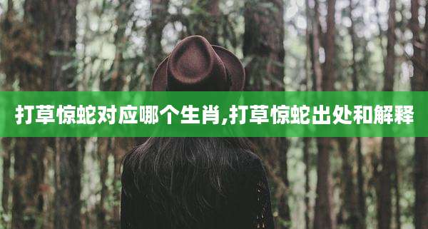 打草惊蛇对应哪个生肖,打草惊蛇出处和解释