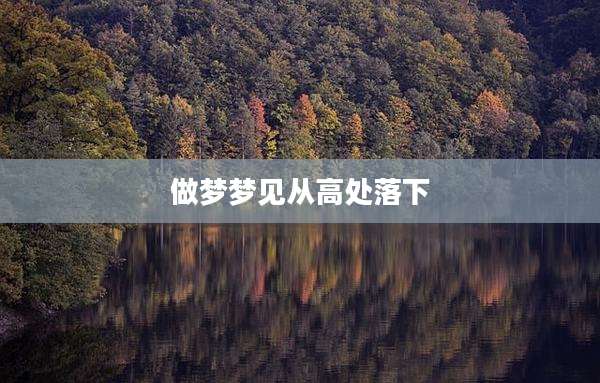 做梦梦见从高处落下