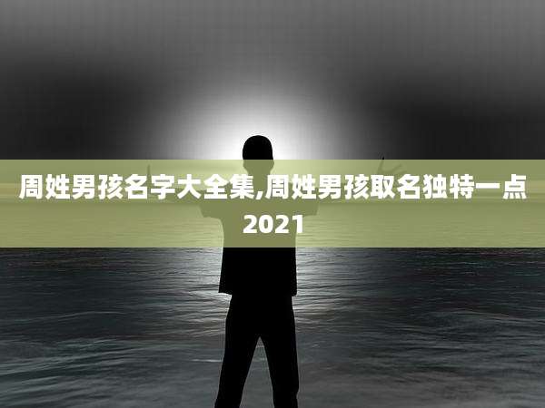 周姓男孩名字大全集,周姓男孩取名独特一点2021