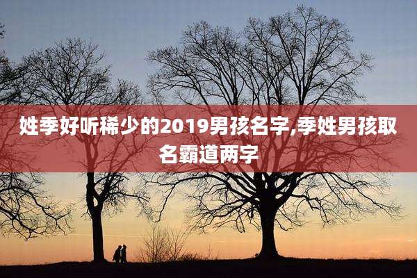 姓季好听稀少的2019男孩名字,季姓男孩取名霸道两字