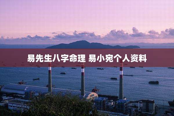 易先生八字命理 易小宛个人资料