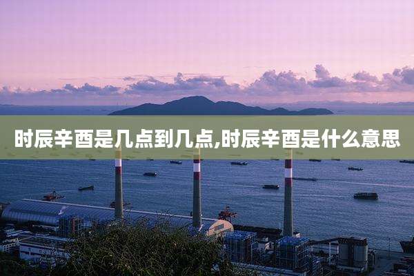 时辰辛酉是几点到几点,时辰辛酉是什么意思