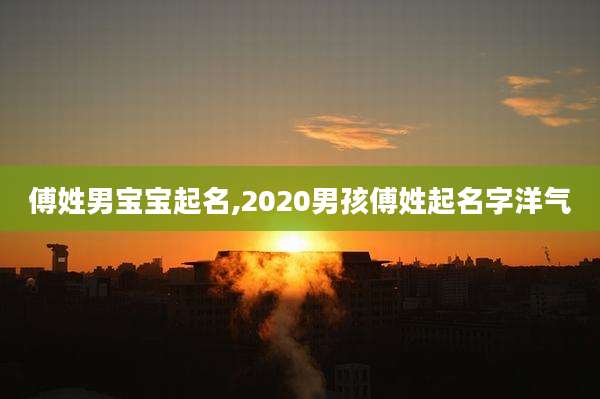傅姓男宝宝起名,2020男孩傅姓起名字洋气