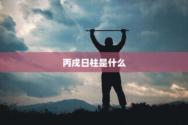 丙戌日柱是什么