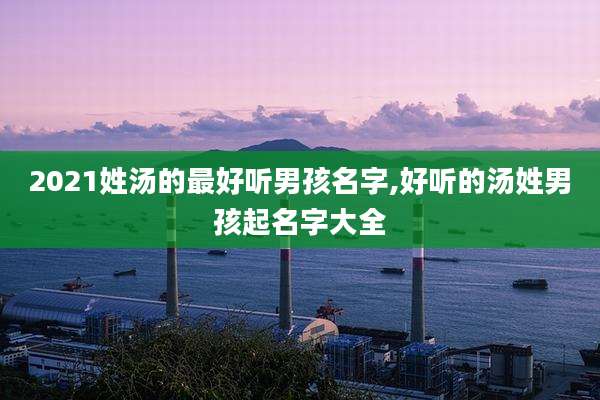 2021姓汤的最好听男孩名字,好听的汤姓男孩起名字大全