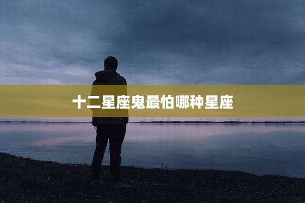 十二星座鬼最怕哪种星座
