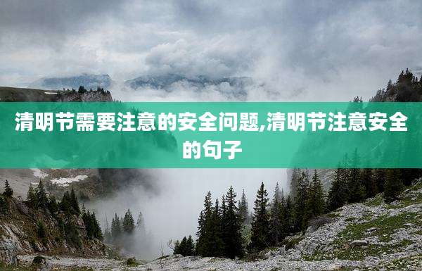 清明节需要注意的安全问题,清明节注意安全的句子
