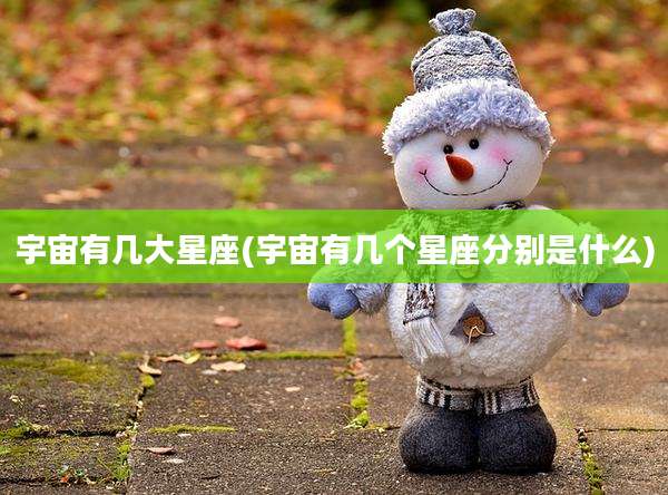 宇宙有几大星座(宇宙有几个星座分别是什么)