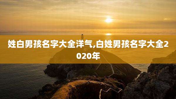 姓白男孩名字大全洋气,白姓男孩名字大全2020年