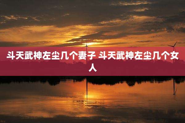 斗天武神左尘几个妻子 斗天武神左尘几个女人