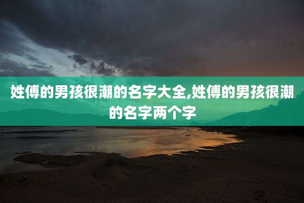 姓傅的男孩很潮的名字大全,姓傅的男孩很潮的名字两个字