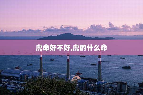 虎命好不好,虎的什么命