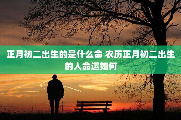 正月初二出生的是什么命 农历正月初二出生的人命运如何