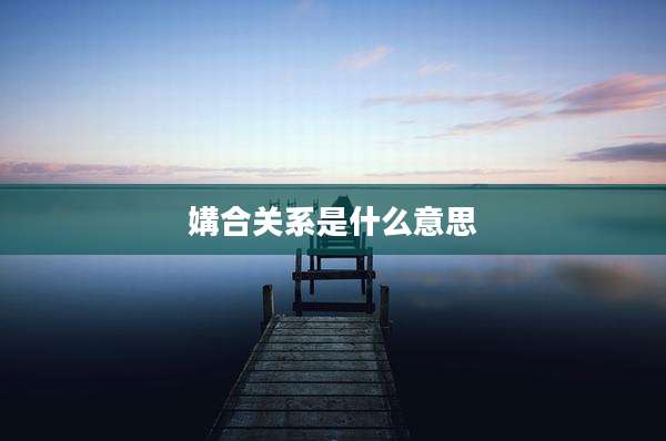 媾合关系是什么意思
