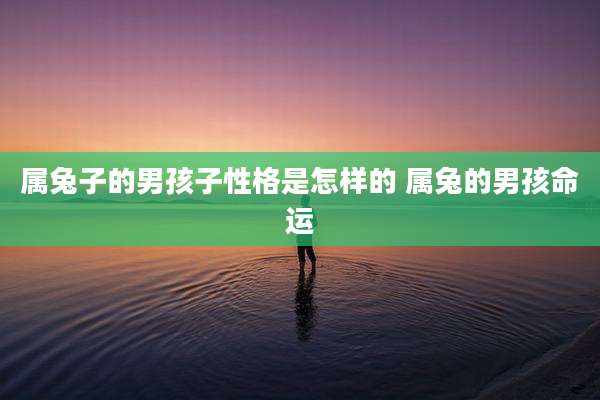 属兔子的男孩子性格是怎样的 属兔的男孩命运
